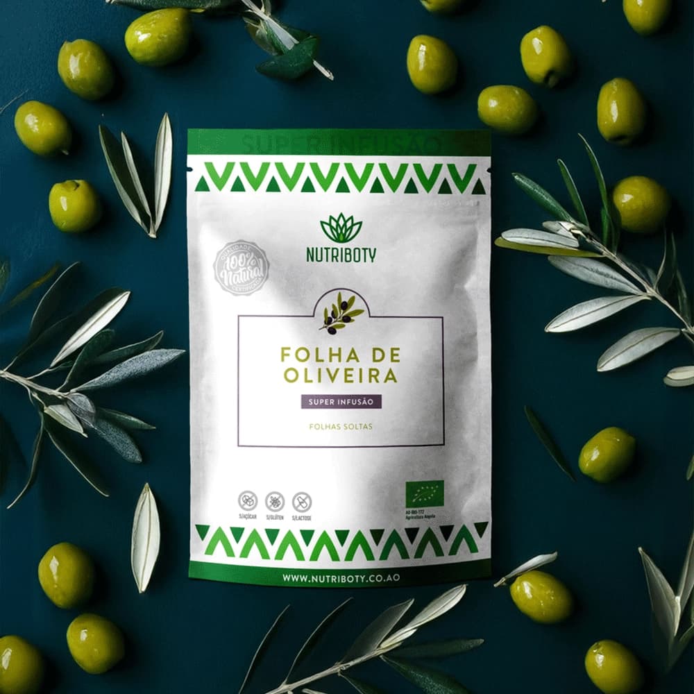 Olive leaf natural product, studio product photography
