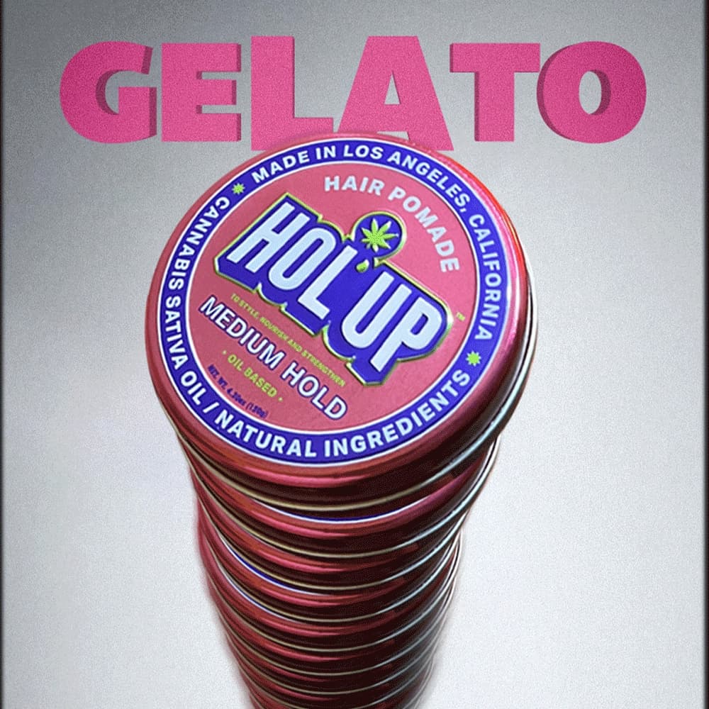 HOL'UP branded gelato, product lifestyle photography
