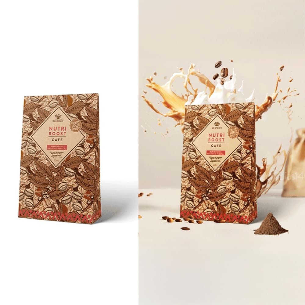 NutriBoost supplement product, studio photography
