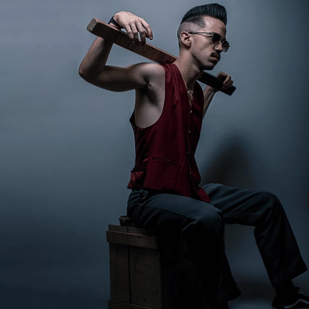 Portrait of Caio, editorial studio photography