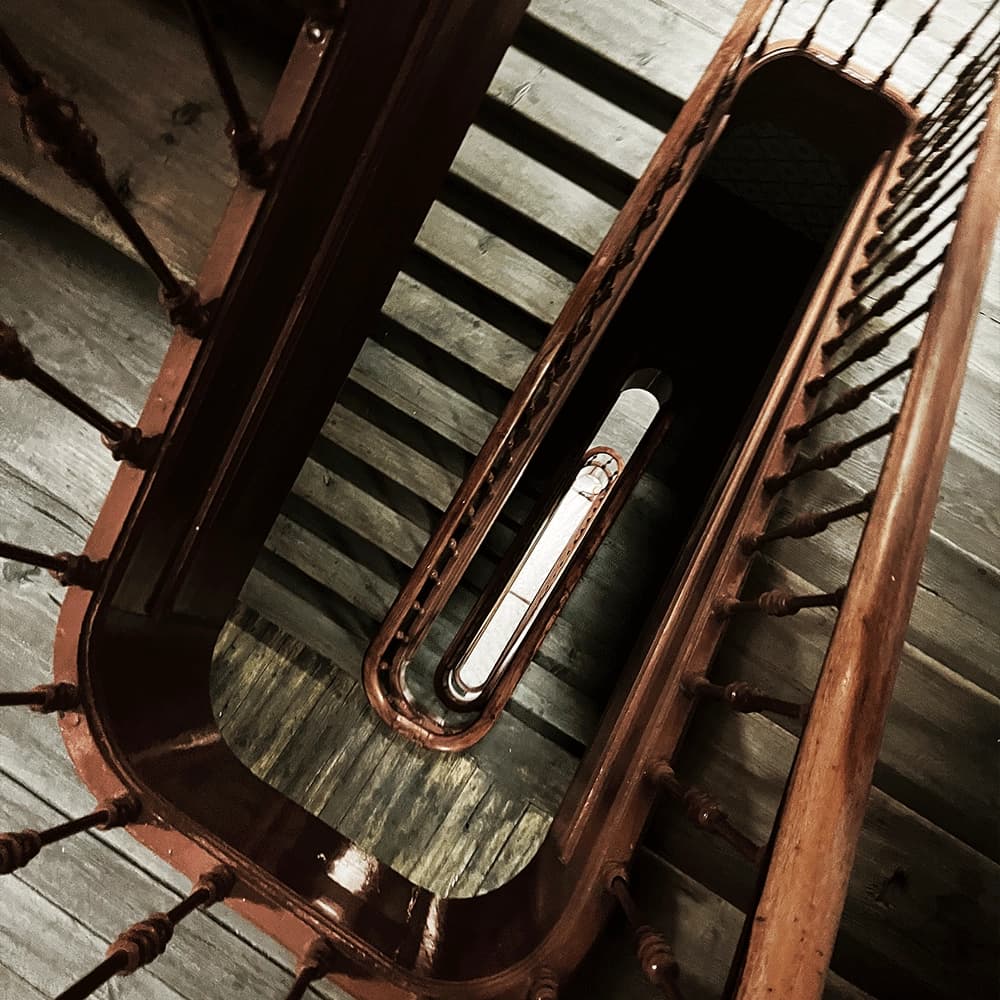 Architectural staircase photography